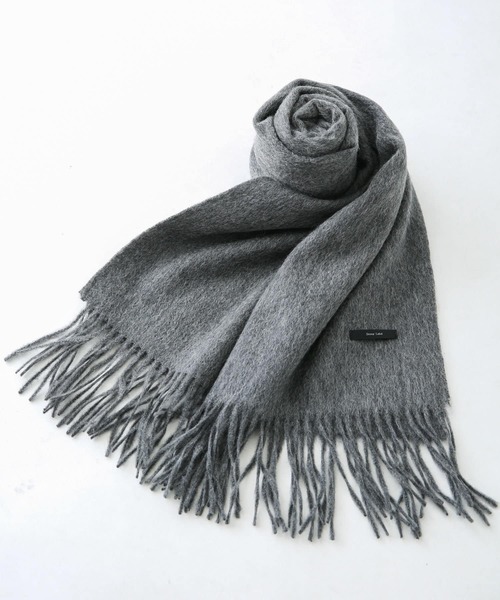 URBAN RESEARCH Sonny Label（アーバンリサーチサニーレーベル）の「ウールカシミヤワイドマフラー（マフラー・メンズ・グリーン/オレンジ/ベージュ系その他/ブラウン系その他/アイボリー/チャコールグレー/ブルー系その他・ONE）」の3枚目の写真
