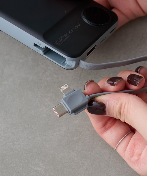 BIRTHDAY BAR（バースデイバー）の「3in1 MagSafe モバイルバッテリー 10000mAｈ（スマホグッズ・レディース・ホワイト/ブラック・フリー）」の14枚目の写真