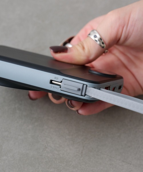 BIRTHDAY BAR（バースデイバー）の「3in1 MagSafe モバイルバッテリー 10000mAｈ（スマホグッズ・レディース・ホワイト/ブラック・フリー）」の20枚目の写真