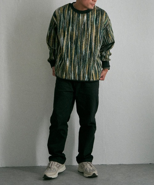 NO NEED(ノーニード)の「リバーシブルニードルプルオーバー(スウェット・メンズ・ネイビー/ブラウン/グリーン・M/L)」の12枚目の写真