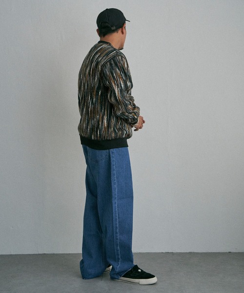 NO NEED(ノーニード)の「リバーシブルニードルプルオーバー(スウェット・メンズ・ネイビー/ブラウン/グリーン・M/L)」の16枚目の写真