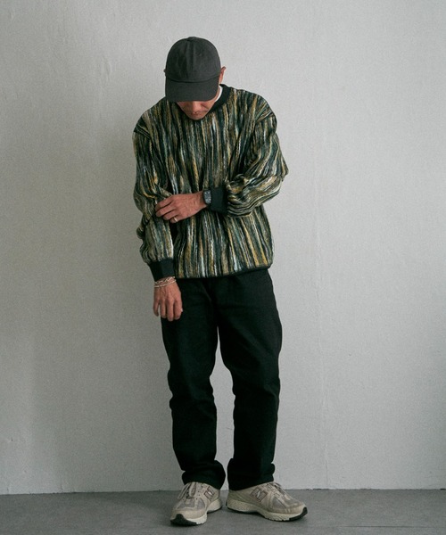 NO NEED(ノーニード)の「リバーシブルニードルプルオーバー(スウェット・メンズ・ネイビー/ブラウン/グリーン・M/L)」の11枚目の写真