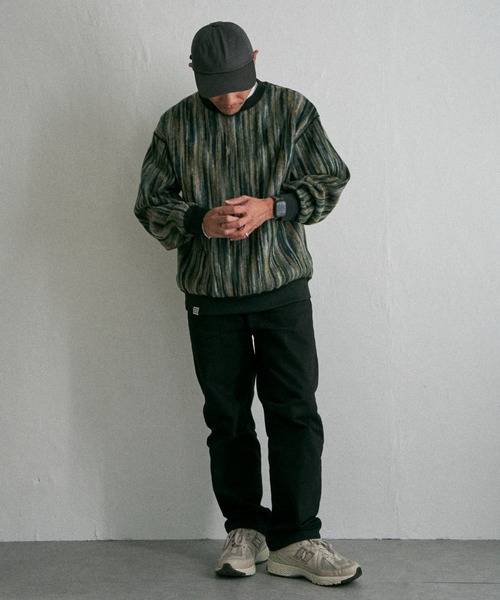 NO NEED(ノーニード)の「リバーシブルニードルプルオーバー(スウェット・メンズ・ネイビー/ブラウン/グリーン・M/L)」の10枚目の写真