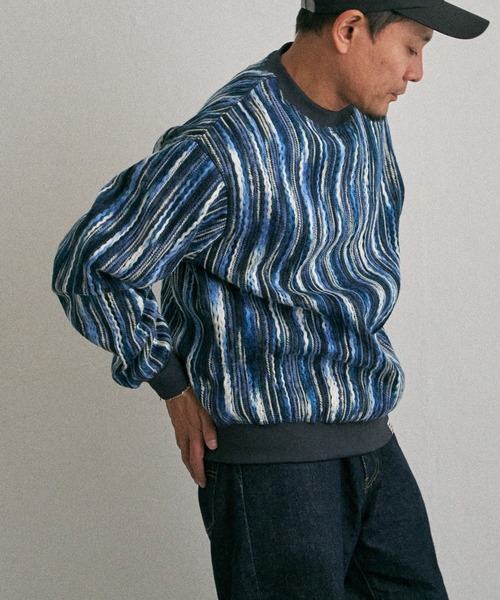 NO NEED(ノーニード)の「リバーシブルニードルプルオーバー(スウェット・メンズ・ネイビー/ブラウン/グリーン・M/L)」の20枚目の写真