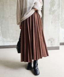 TRIANGLE PALETTE（トライアングルパレット）の「ポンチスエードプリーツスカート（スカート）」