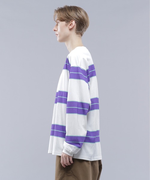 MANASTASH（マナスタッシュ）の「MANASTASH/マナスタッシュ/ABERDEEN RUGGER L/S TEE/アバディーンラガーロングスリーブTシャツ（Tシャツ/カットソー・メンズ・ホワイト/ブラック/オリーブ・M/L/XL/S）」の5枚目の写真