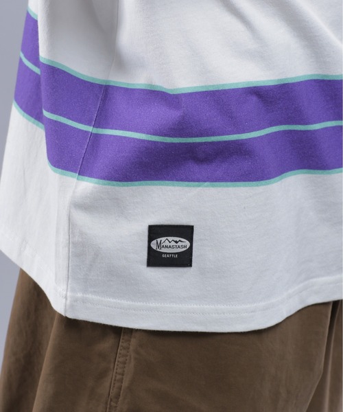 MANASTASH（マナスタッシュ）の「MANASTASH/マナスタッシュ/ABERDEEN RUGGER L/S TEE/アバディーンラガーロングスリーブTシャツ（Tシャツ/カットソー・メンズ・ホワイト/ブラック/オリーブ・M/L/XL/S）」の9枚目の写真