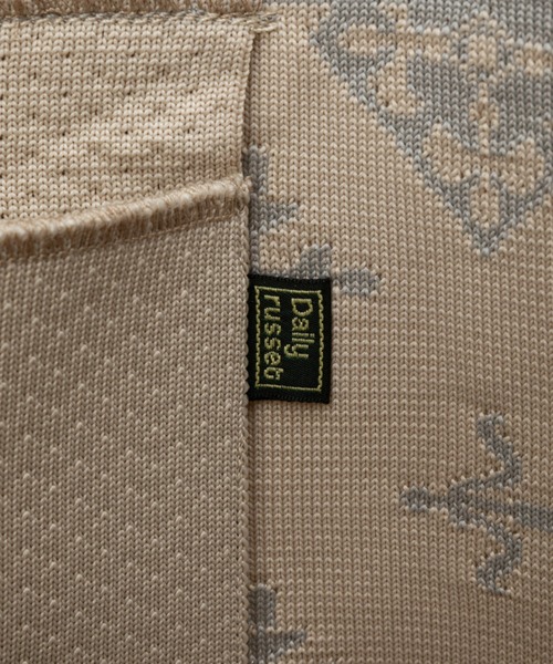 Daily russet(デイリー ラシット)の「モノグラムニットトートバッグ(L)(トートバッグ・レディース・ブラック/ブルーグレー/ベージュ・FREE)」の9枚目の写真