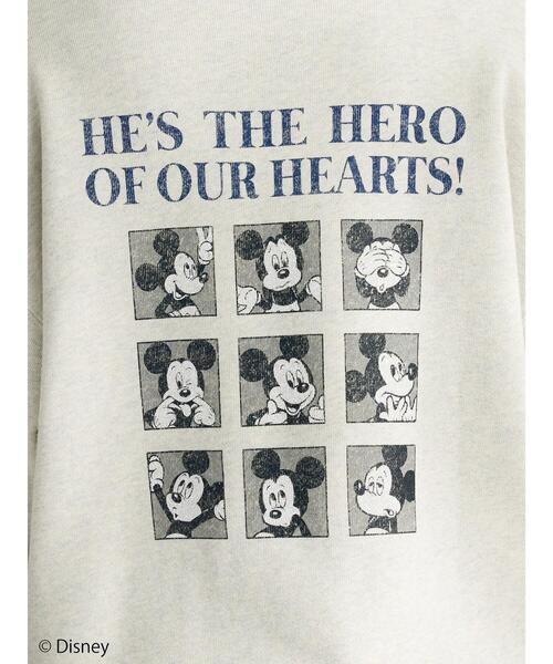 CRAFT STANDARD BOUTIQUE（クラフトスタンダードブティック）の「【Disney】Half　Zip　Sweat（スウェット・レディース・オートミール/杢グレー・FREE）」の13枚目の写真
