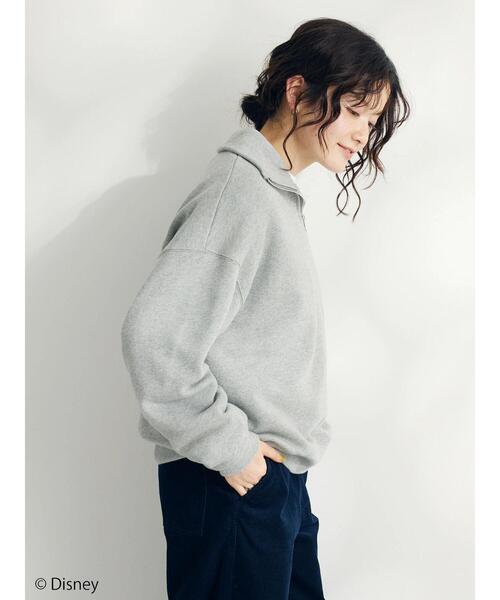CRAFT STANDARD BOUTIQUE（クラフトスタンダードブティック）の「【Disney】Half　Zip　Sweat（スウェット・レディース・オートミール/杢グレー・FREE）」の18枚目の写真