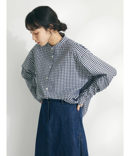 CRAFT STANDARD BOUTIQUE(クラフトスタンダードブティック)の「【追加】バックフリルシャツ(シャツ/ブラウス・レディース・ブルー系その他6/ホワイト/ブラック/ピンク/ブラック×ホワイト・FREE)」の8枚目の写真