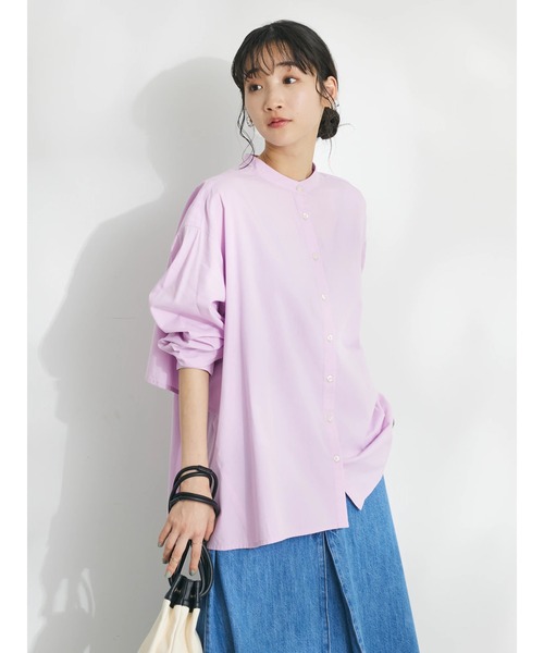 レザレクション　新品　Lサイズ フリルシャツ COFREX】 スタンドたたみフリル 長袖 レディースフリルシャツ(S