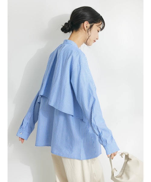 CRAFT STANDARD BOUTIQUE(クラフトスタンダードブティック)の「【追加】バックフリルシャツ(シャツ/ブラウス・レディース・ブルー系その他6/ホワイト/ブラック/ピンク/ブラック×ホワイト・FREE)」の14枚目の写真