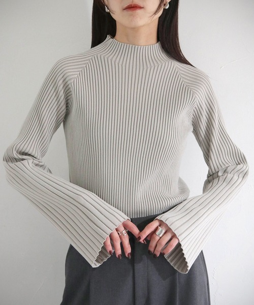 taylor☆　シェリエ　レディーシルエットニットグレー ジレ ニット レディース[品番：JOKW0015318]｜REAL STYLE