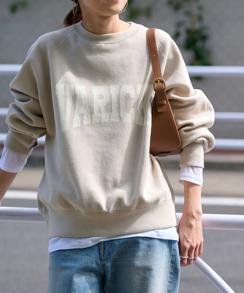 FRAMeWORK ジャガードロゴ　SWEATニット　ベージュ セール】≪追加≫ジャガードロゴSWEATニット4（ニット/セーター