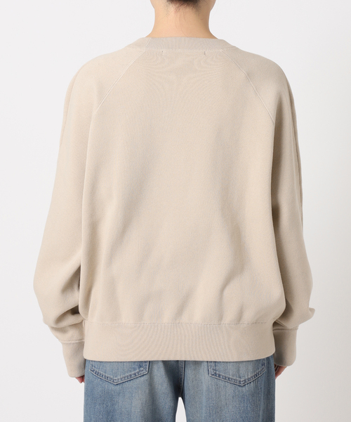 FRAMeWORK ジャガードロゴ　SWEATニット　ベージュ FRAMeWORK（フレームワーク）の「≪追加≫ジャガードロゴSWEAT