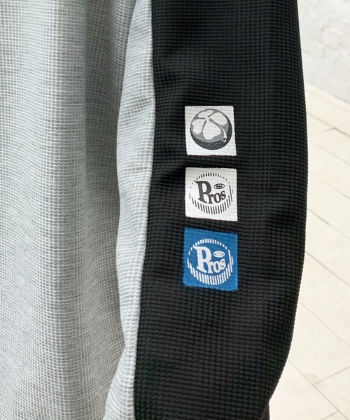 SHEPP（シープ）の「オーバーサイズ ワッフル プリント ラグランロンT（Tシャツ/カットソー・レディース・グレー・L/M）」の20枚目の写真