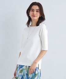 green label relaxing | COMFY ポンチ ボートネック プルオーバー カットソー(Tシャツ/カットソー)