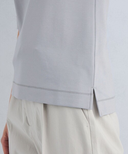 green label relaxing（グリーンレーベルリラクシング）の「COMFY ポンチ ボートネック プルオーバー カットソー（Tシャツ/カットソー・レディース・オフホワイト/ライトブルー/ブラック/モカ・FREE）」の5枚目の写真