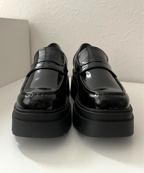 prose verse（プロズヴェール）の「トラックソール厚底ローファー（ローファー・レディース・ブラック・X-LARGE/LARGE/MEDIUM/SMALL）」の2枚目の写真