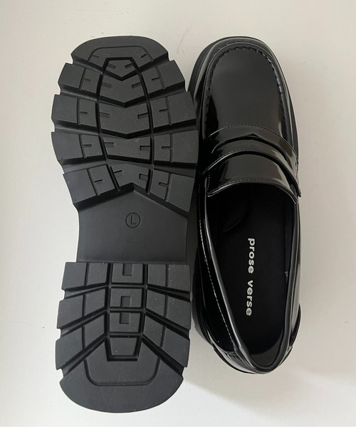 prose verse（プロズヴェール）の「トラックソール厚底ローファー（ローファー・レディース・ブラック・X-LARGE/LARGE/MEDIUM/SMALL）」の10枚目の写真