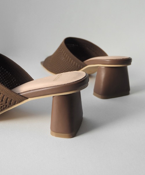 minia（ミニア）の「ニットミュール（サンダル・レディース・アイボリー/ブラック/ブラウン・S/M/L/LL）」の19枚目の写真