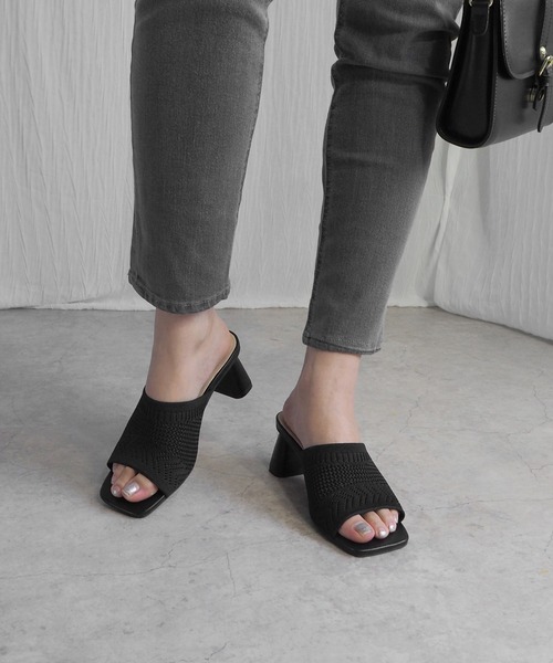 minia（ミニア）の「ニットミュール（サンダル・レディース・アイボリー/ブラック/ブラウン・S/M/L/LL）」の11枚目の写真