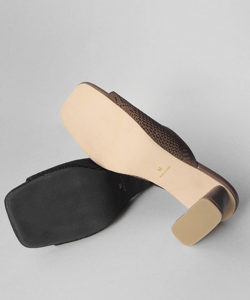 minia（ミニア）の「ニットミュール（サンダル・レディース・アイボリー/ブラック/ブラウン・S/M/L/LL）」の18枚目の写真