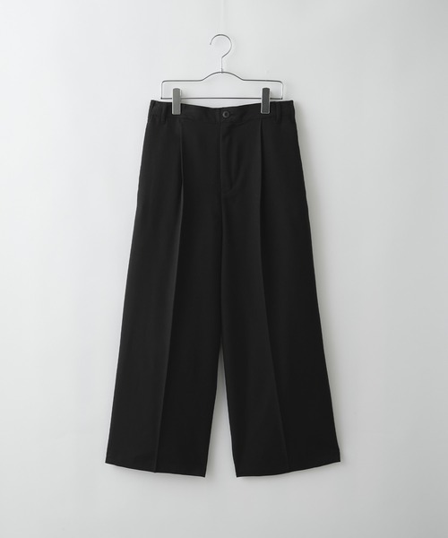 molk(モルク)の「【molk】ワイドストレートセンタープレススラックス(スラックス・メンズ・ブラック/ダークグレー/ナチュラル・L/M/S)」の14枚目の写真