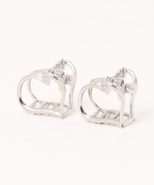 anap mimpi(アナップミンピ)の「2SET メタル ハート ミニヘアクリップ(バレッタ/ヘアクリップ・レディース・シルバー/ゴールド・FREE)」の8枚目の写真