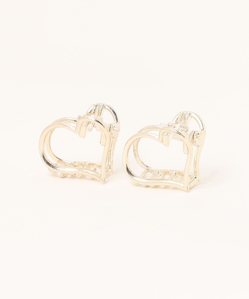 anap mimpi(アナップミンピ)の「2SET メタル ハート ミニヘアクリップ(バレッタ/ヘアクリップ・レディース・シルバー/ゴールド・FREE)」の9枚目の写真