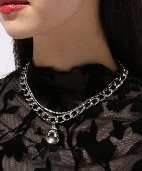 HARE（ハレ）の「パーツモチーフショートネックレス(HARE)（ネックレス・レディース・シルバー/シルバー系その他・FREE）」の6枚目の写真