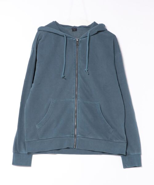 B.I.D.（ビーアイディー）の「《ピグメント加工 裏毛スウェットZIPパーカー（パーカー・メンズ・ブラック/ブルー/サンドベージュ・MEDIUM/LARGE）」の8枚目の写真