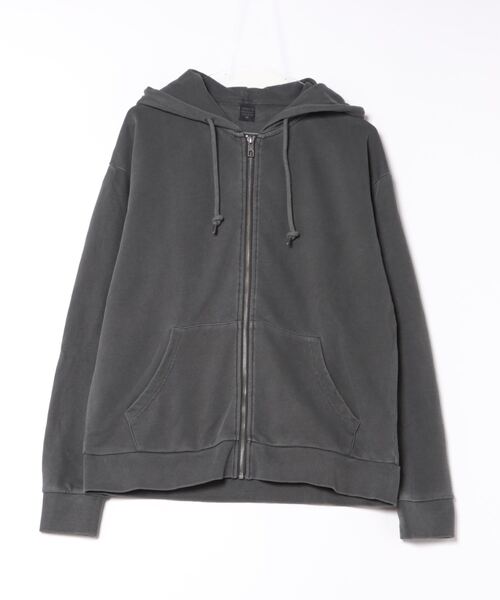 B.I.D.（ビーアイディー）の「《ピグメント加工 裏毛スウェットZIPパーカー（パーカー・メンズ・ブラック/ブルー/サンドベージュ・MEDIUM/LARGE）」の10枚目の写真