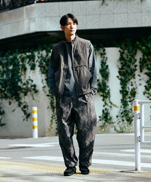 Snow Peak（スノーピーク）の「SNOW PEAK × JOURNAL STANDARD / 別注 Pigment Dyed UCCP Vest（その他アウター・メンズ・ブラック系その他/ベージュ系その他/ダークブルー・MEDIUM/LARGE）」の6枚目の写真