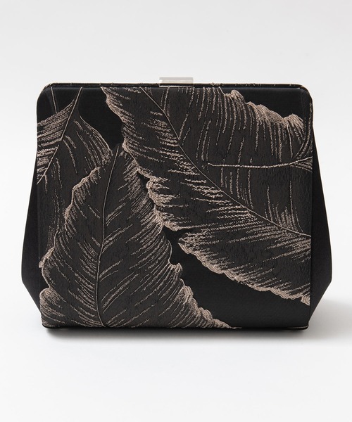 リーフ柄ジャガードクラッチパーティーバッグ（クラッチバッグ）｜RUIRUE BOUTIQUE（ルイルエブティック）