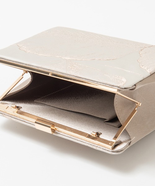 リーフ柄ジャガードクラッチパーティーバッグ（クラッチバッグ）｜RUIRUE BOUTIQUE（ルイルエブティック）