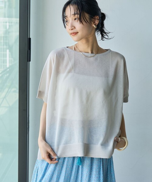 冬物セール】サカイ ポンチョ グレー ニットM レディース