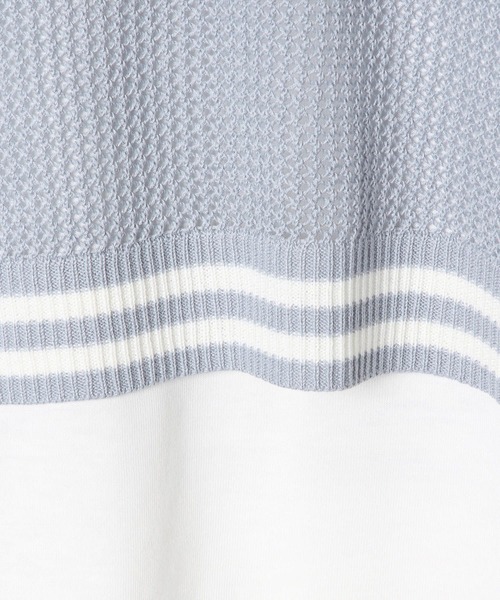 GLOBAL WORK（グローバルワーク）の「Vネックメッシュニットセットプルオーバー/103890（ベスト・キッズ・アイボリー/サックスブルー/ブラック・170cm/160cm/150cm/140cm/130cm/120cm）」の15枚目の写真