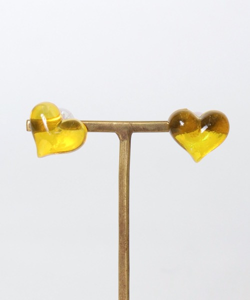 Three Four Time（ｽﾘｰﾌｫｰﾀｲﾑ）の「クリアハート×オーロラキャッチピアス（ピアス（両耳用）・レディース・イエロー/グリーン/レッド・FREE）」の20枚目の写真