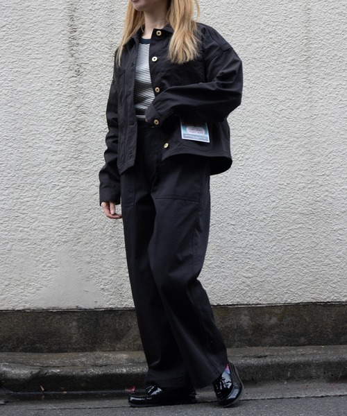 UNIVERSAL OVERALL（ユニバーサルオーバーオール）の「ベイカーパンツ / BAKER PANTS（その他パンツ・レディース・モカ/ブラック・M/S）」の17枚目の写真