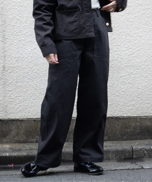 UNIVERSAL OVERALL（ユニバーサルオーバーオール）の「ベイカーパンツ / BAKER PANTS（その他パンツ・レディース・モカ/ブラック・M/S）」の20枚目の写真
