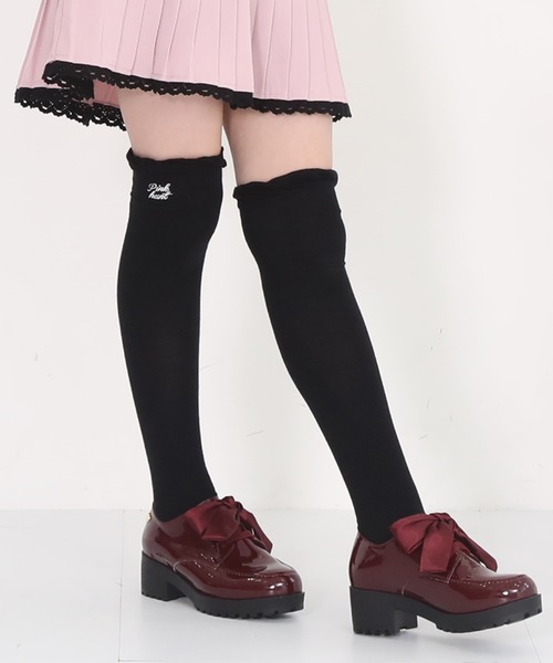PINKHUNT ピンクハント 履き口ゆったりニーハイソックス 9129