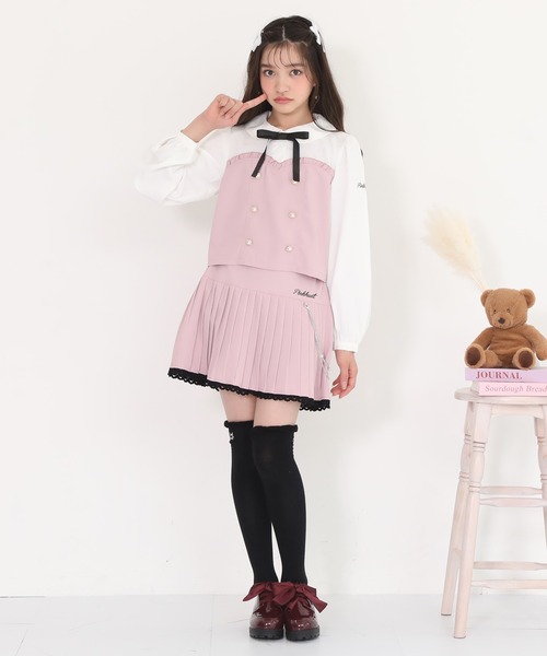 PINKHUNT(ピンクハント)の「PINKHUNT ピンクハント 履き口ゆったりニーハイソックス 9129(ソックス/靴下・キッズ・ブラック・21-24cm/17-20)」の5枚目の写真