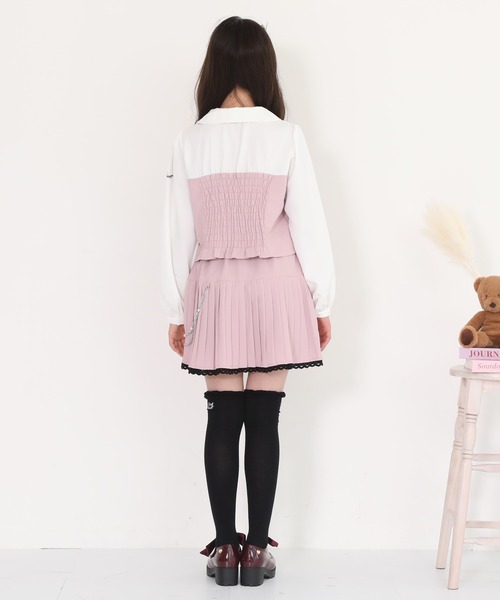 PINKHUNT(ピンクハント)の「PINKHUNT ピンクハント 履き口ゆったりニーハイソックス 9129(ソックス/靴下・キッズ・ブラック・21-24cm/17-20)」の8枚目の写真