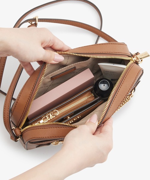 MICHAEL KORS ジップ チェーン クロスボディ ショルダーバッグ新品 公式アウトレット】JET SET ITEM EW ジップ チェーン クロス
