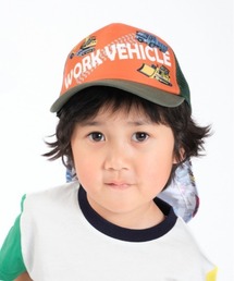 Kids Foret（キッズフォーレ）の「恐竜・働く車日よけ付メッシュキャップ・帽子（キャップ）」