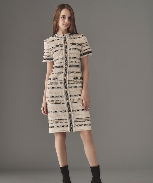 emiriawiz(エミリアウィズ)の「MALHIA KENT tweed one-piece(ワンピース・レディース・ホワイト・SMALL/MEDIUM)」の10枚目の写真