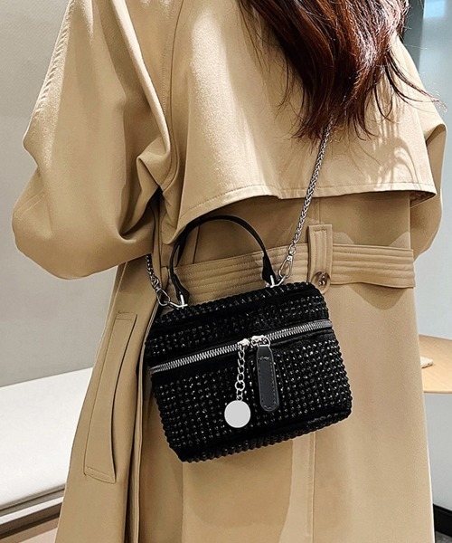 Miniministore(ミニミニストア)の「バニティバッグ ミニショルダーバッグ韓国(ショルダーバッグ・レディース・ブラック/シルバー・FREE)」の12枚目の写真