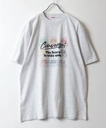 CONVERSE（コンバース）の「CONVERSE（コンバース）ハイカットスニーカーシューズ プリント半袖Tシャツ レディース（Tシャツ/カットソー・メンズ）」